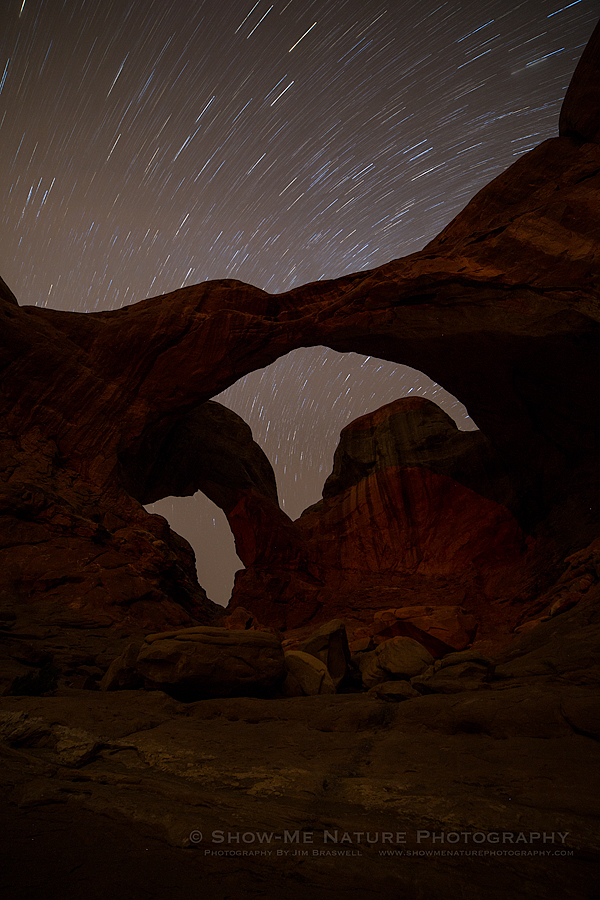 Double Arch at night
