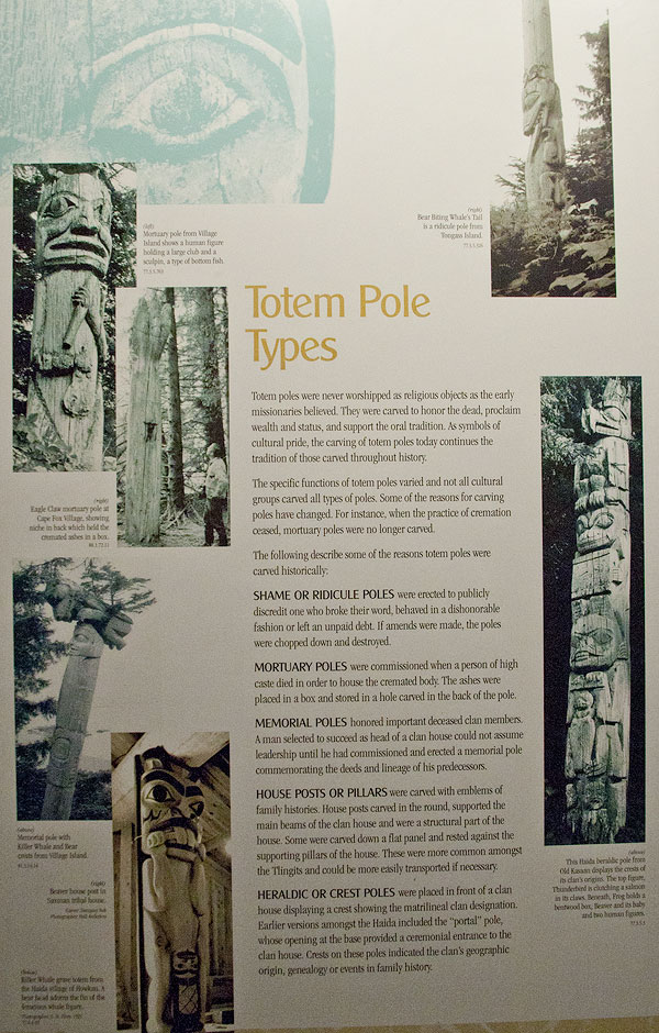 Poster on types of totems